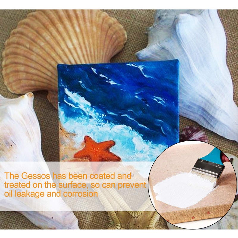 STARVAST Mini Canvas Panels 6 x 6 inch Pack of 24, STARVAST Cotton Pre-Stretched Small Canvas Boards Blank Canvases for Paintings Craft Small Acrylics Oil Art Projects - Image 5